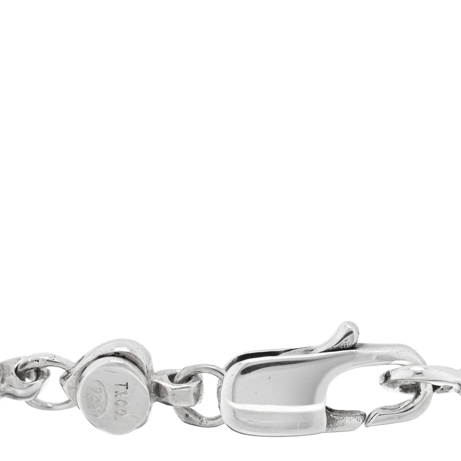 Tiffany Sterling Silver Chain of Heart Bracelet 3 of 4