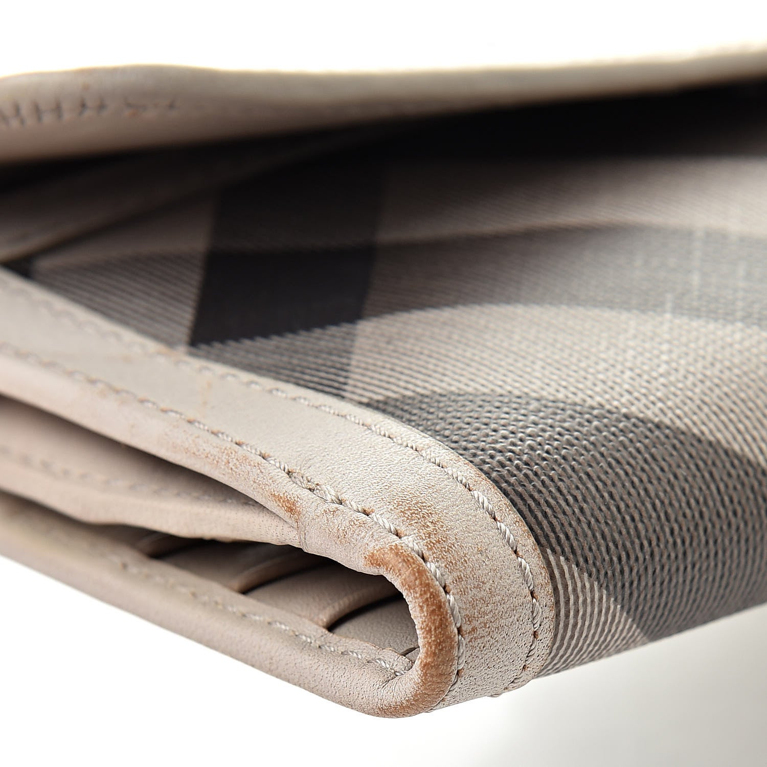 Burberry Smoked Check Continental Wallet Trench 17 of 17