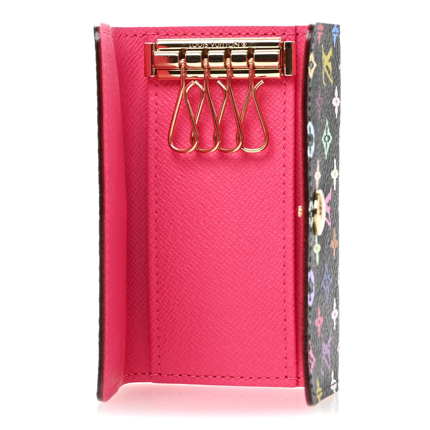 Louis Vuitton Monogram Multicolor Multicles 4 Key Holder Black Grenade 5 of 7