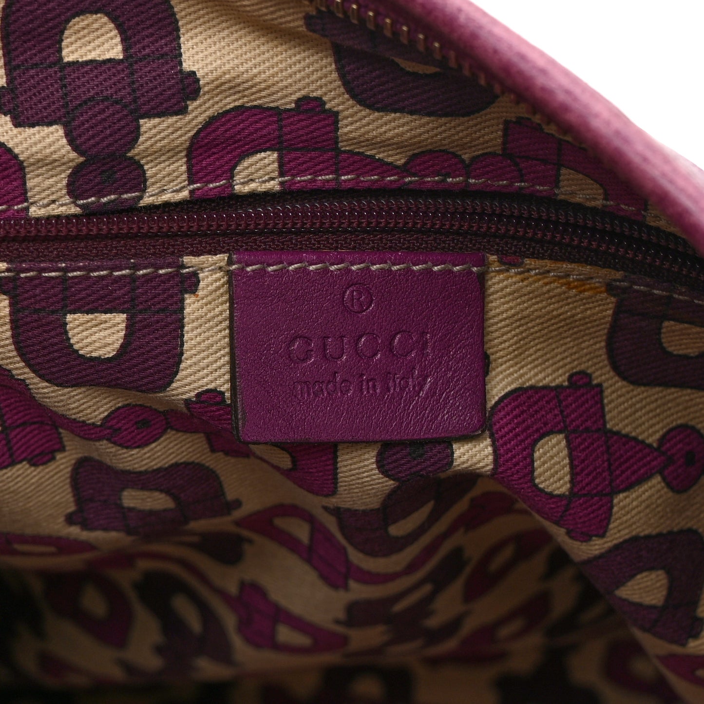 Guccissima Abbey Messenger Bag Purple