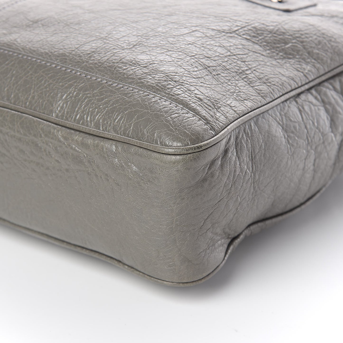Agneau Classic Hardware Mens Mini Folder Gris Fumee