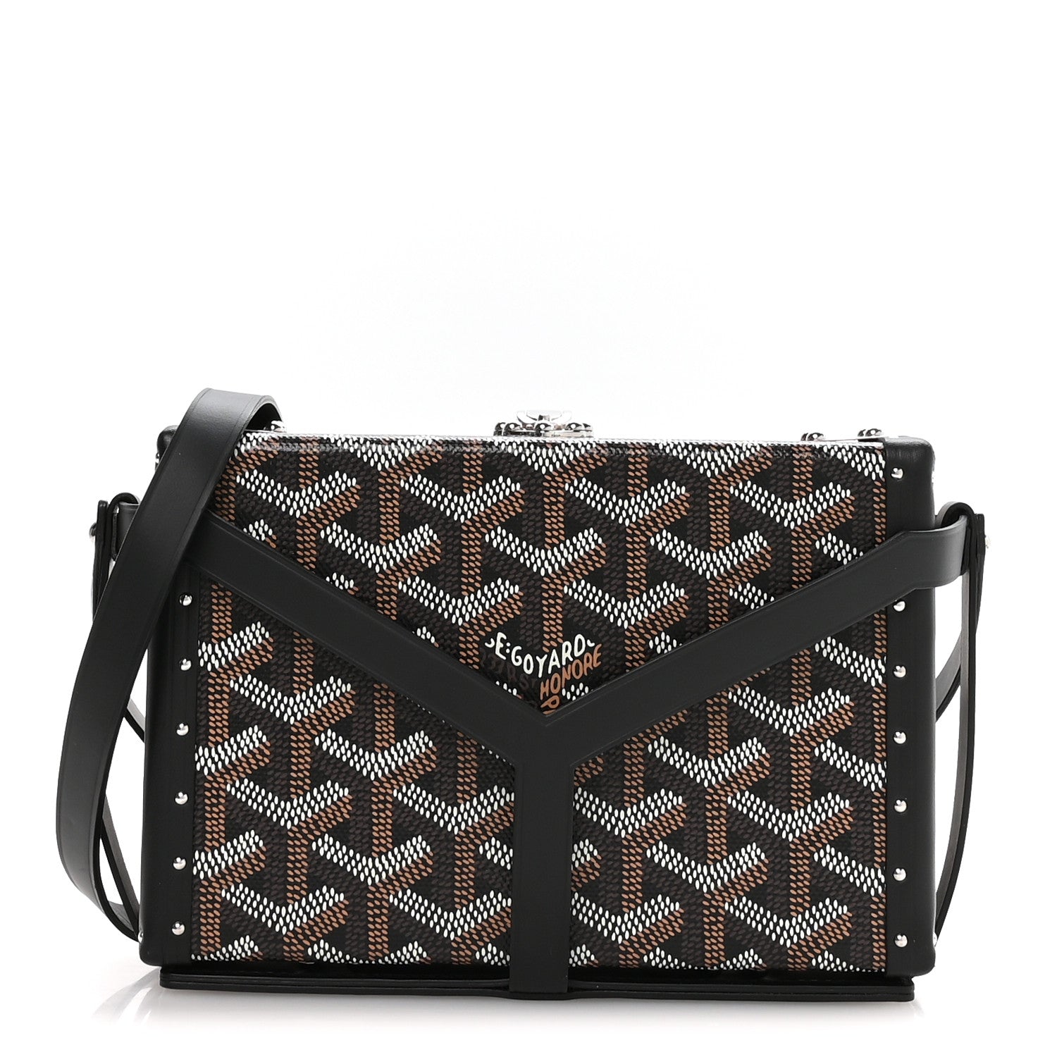 Goyard Goyardine Minaudiere Trunk Bag Black 1 of 10
