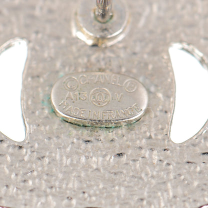 Chanel Crystal CC Earrings Silver 4 of 5