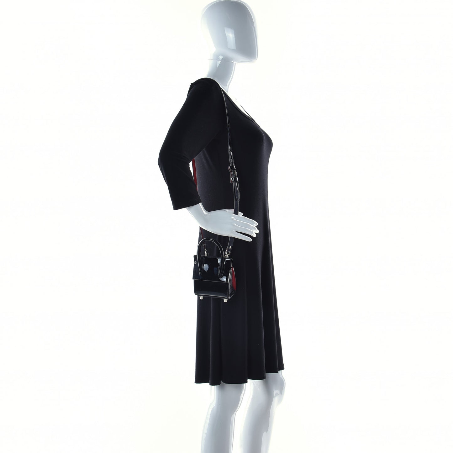 Patent Calfskin Nano Paloma Black