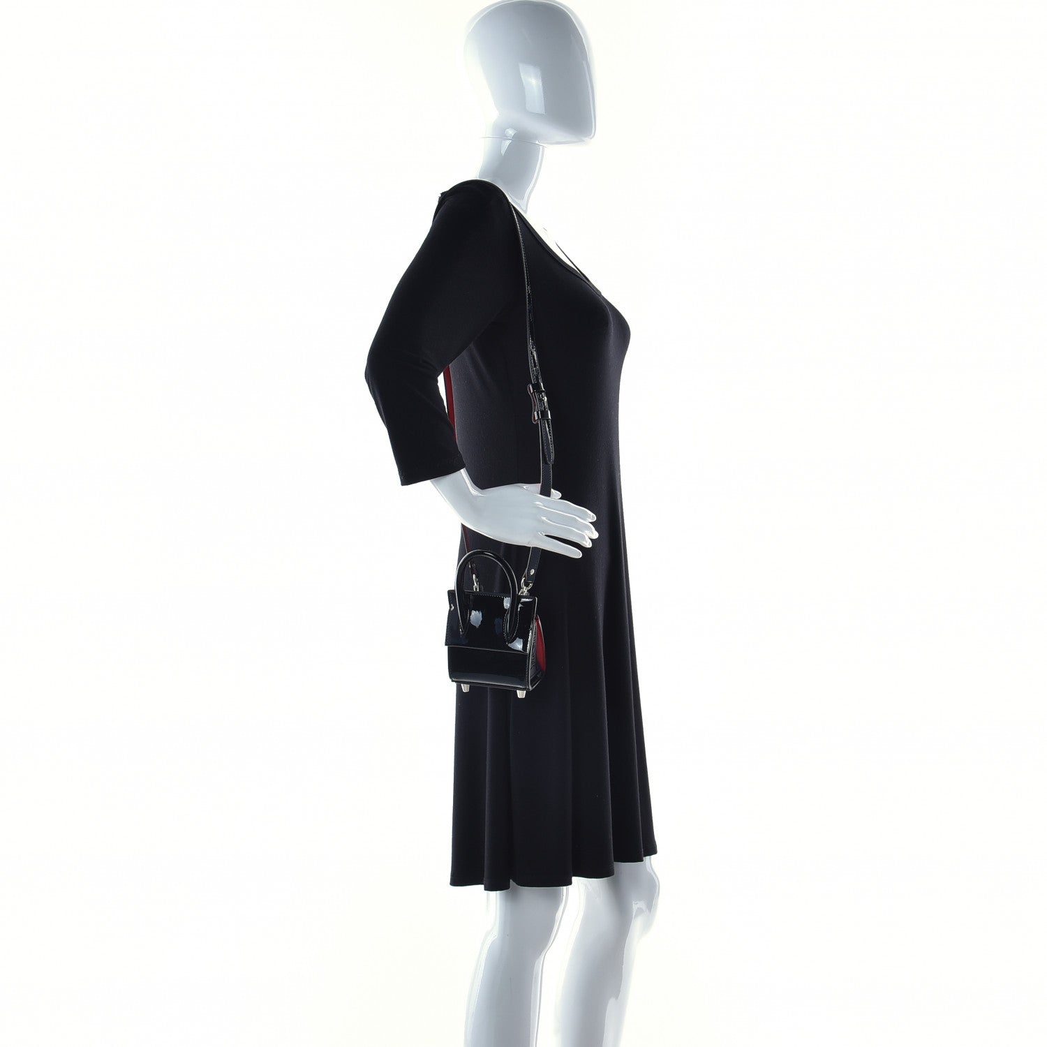 Christian Louboutin Patent Calfskin Nano Paloma Black 3 of 18