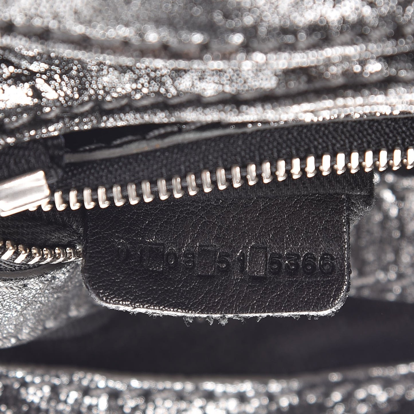 Metallic Pebbled Lambskin Small Paddington Satchel Silver