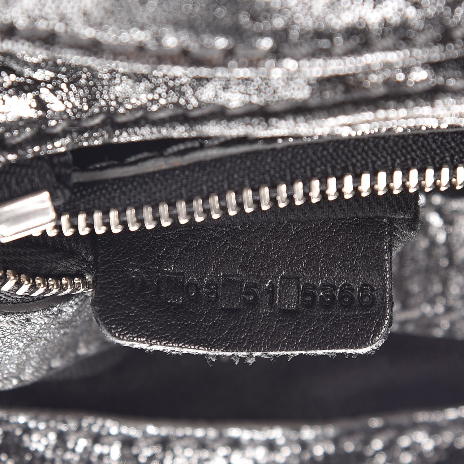 Chloe Metallic Pebbled Lambskin Small Paddington Satchel Silver 7 of 7