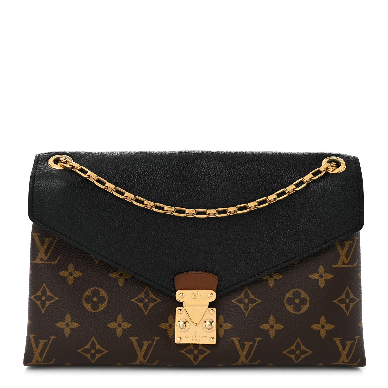 Louis Vuitton Monogram Pallas Chain Black 1 of 9