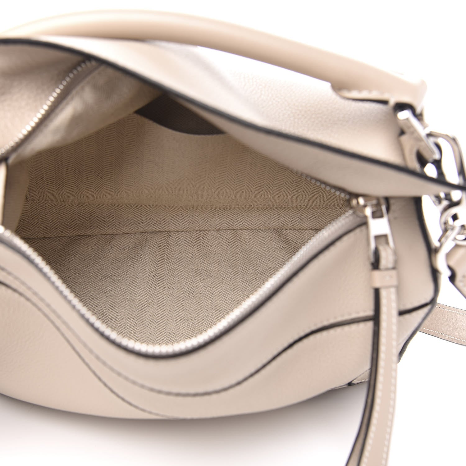 Loewe Calfskin Small Puzzle Bag Light Oat 5 of 11