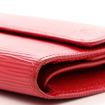 Louis Vuitton Epi Porte Tresor International Wallet Castillan Red 10 of 14