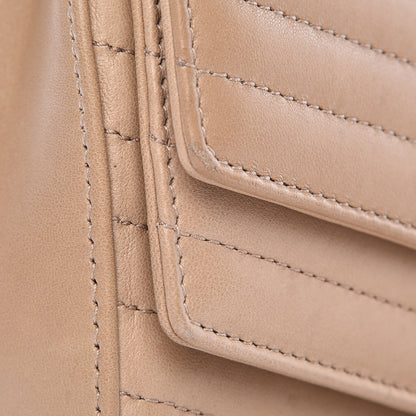Saint Laurent Lambskin Matelasse Chevron Monogram Small Sulpice Bag Sable Beige 13 of 13