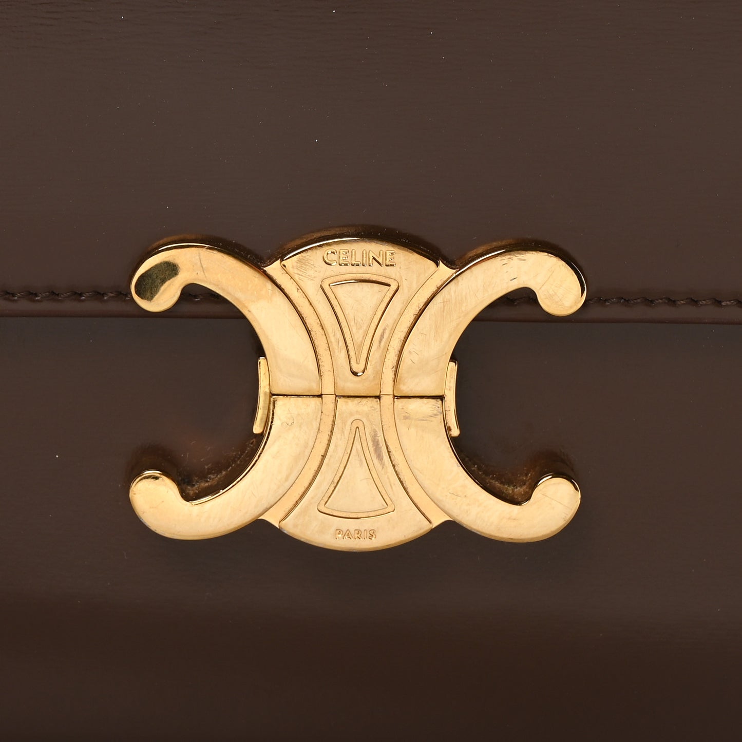 Shiny Calfskin Teen Triomphe Brown
