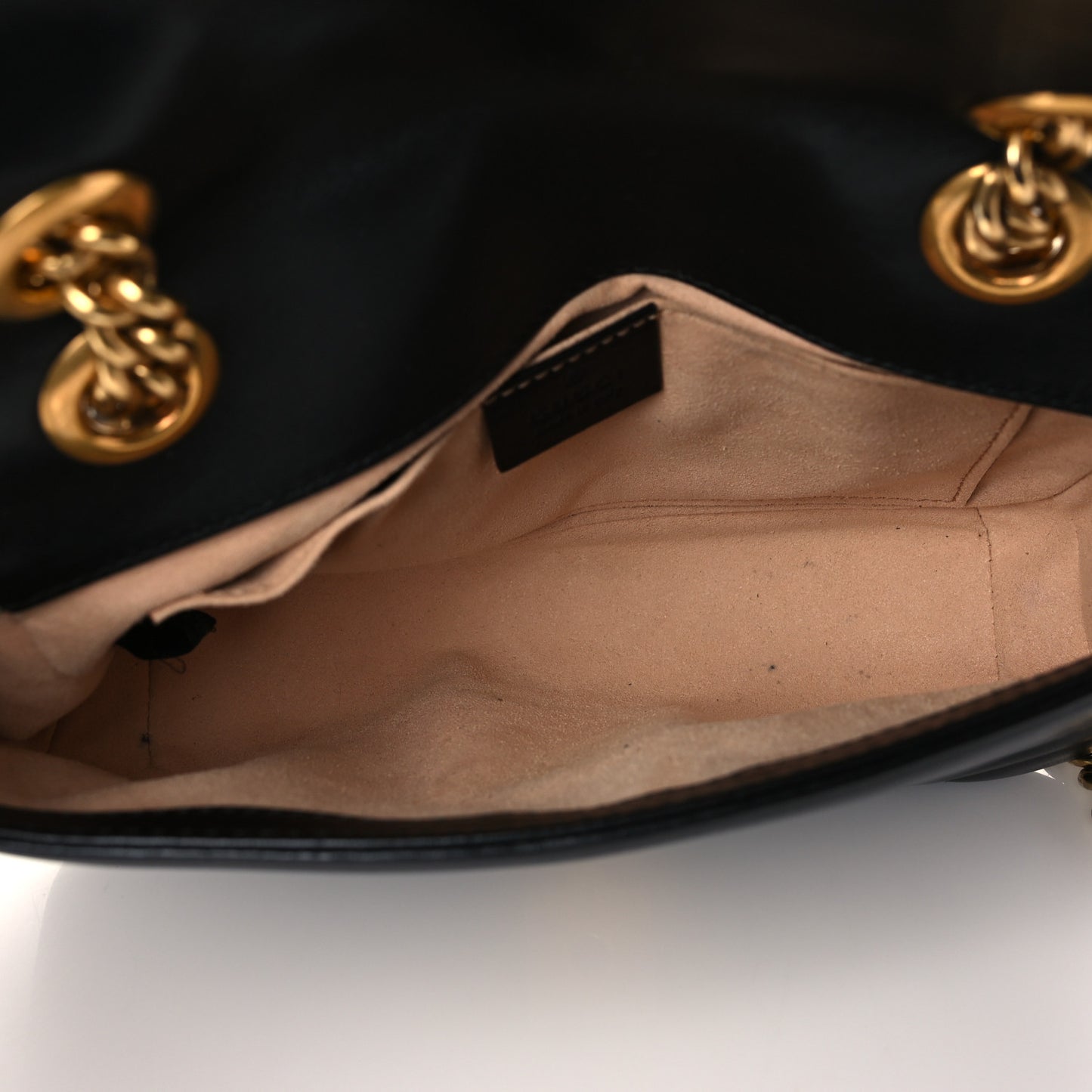 Calfskin Matelasse Mini GG Marmont Shoulder Bag Black