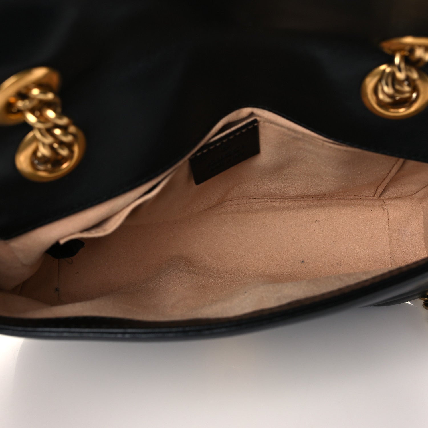 Gucci Calfskin Matelasse Mini GG Marmont Shoulder Bag Black 5 of 10