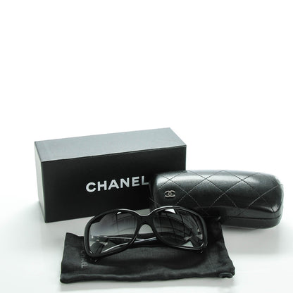 Chanel CC Bow Sunglasses 5171 Black White 4 of 6