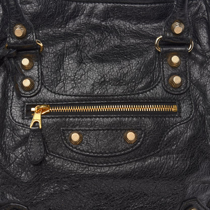 Balenciaga Agneau Giant 12 Gold Hardware S Sunday Tote Black 10 of 10