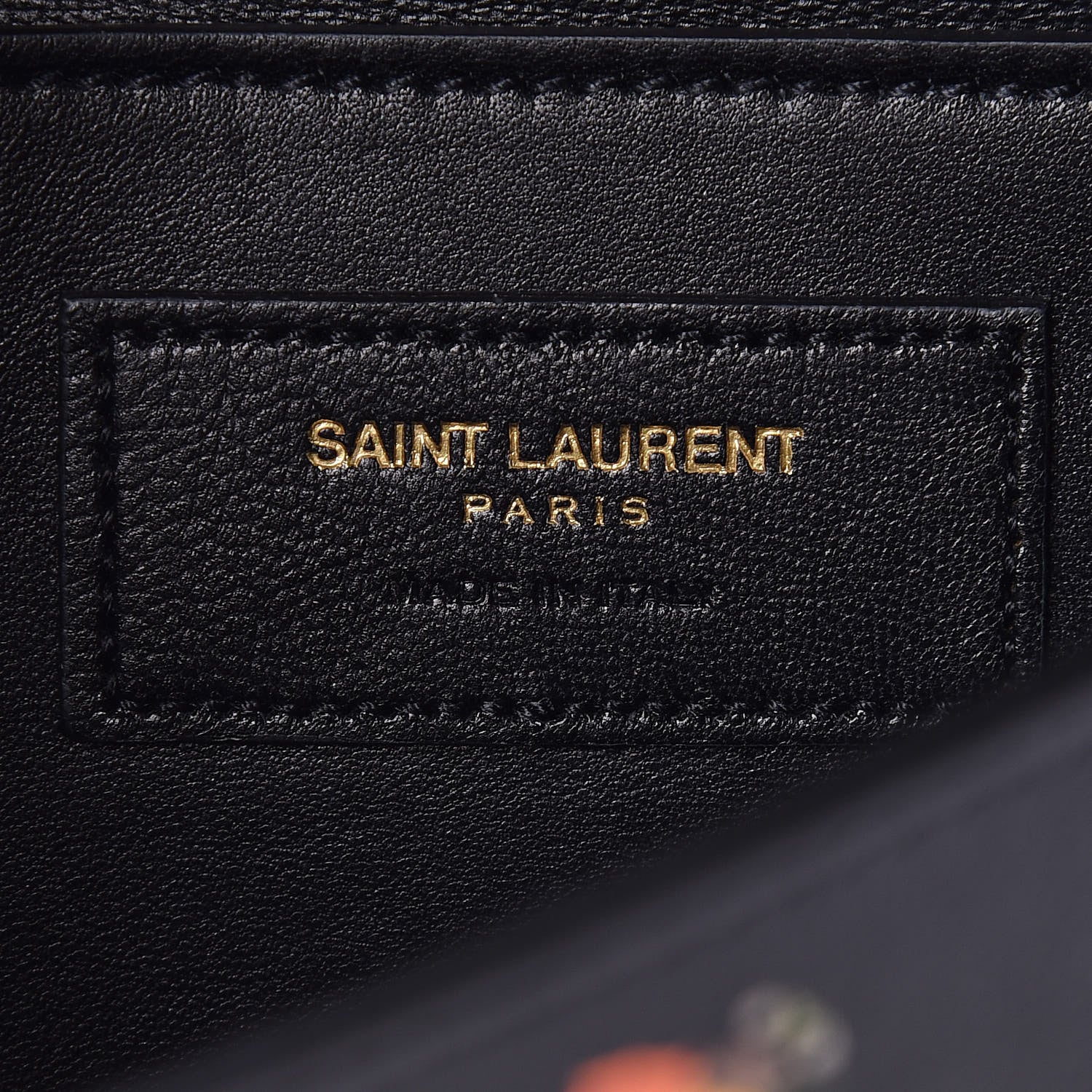 Saint Laurent Calfskin Prairie Flower Printed Small Monogram Clutch Black Multicolor 6 of 8