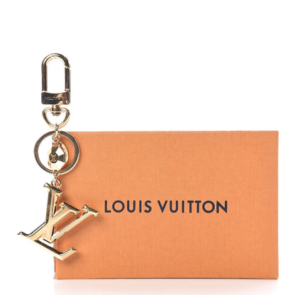 Louis Vuitton LV Facettes Bag Charm Key Holder Gold 5 of 5