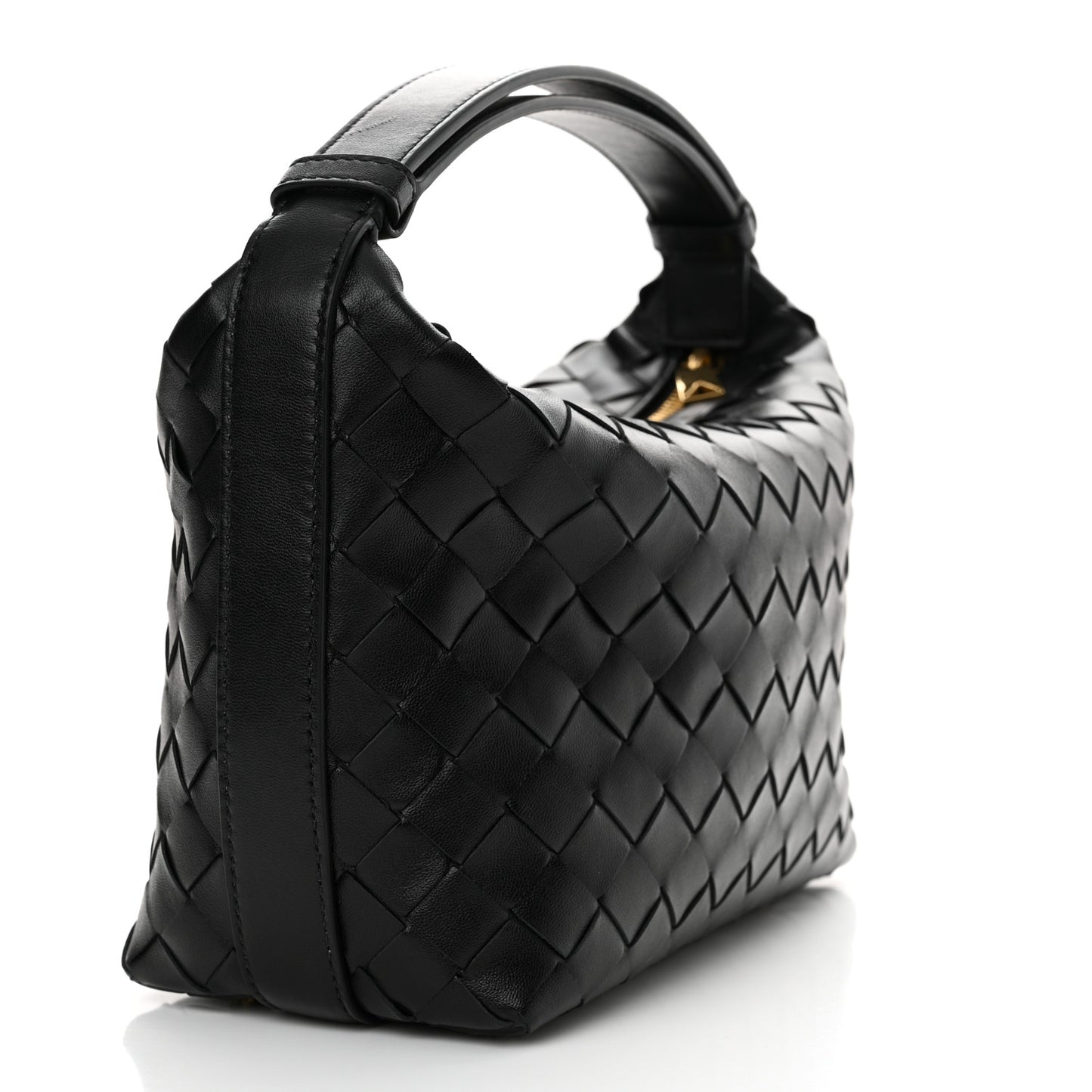 Calfskin Nappa Intrecciato Mini Wallace Black