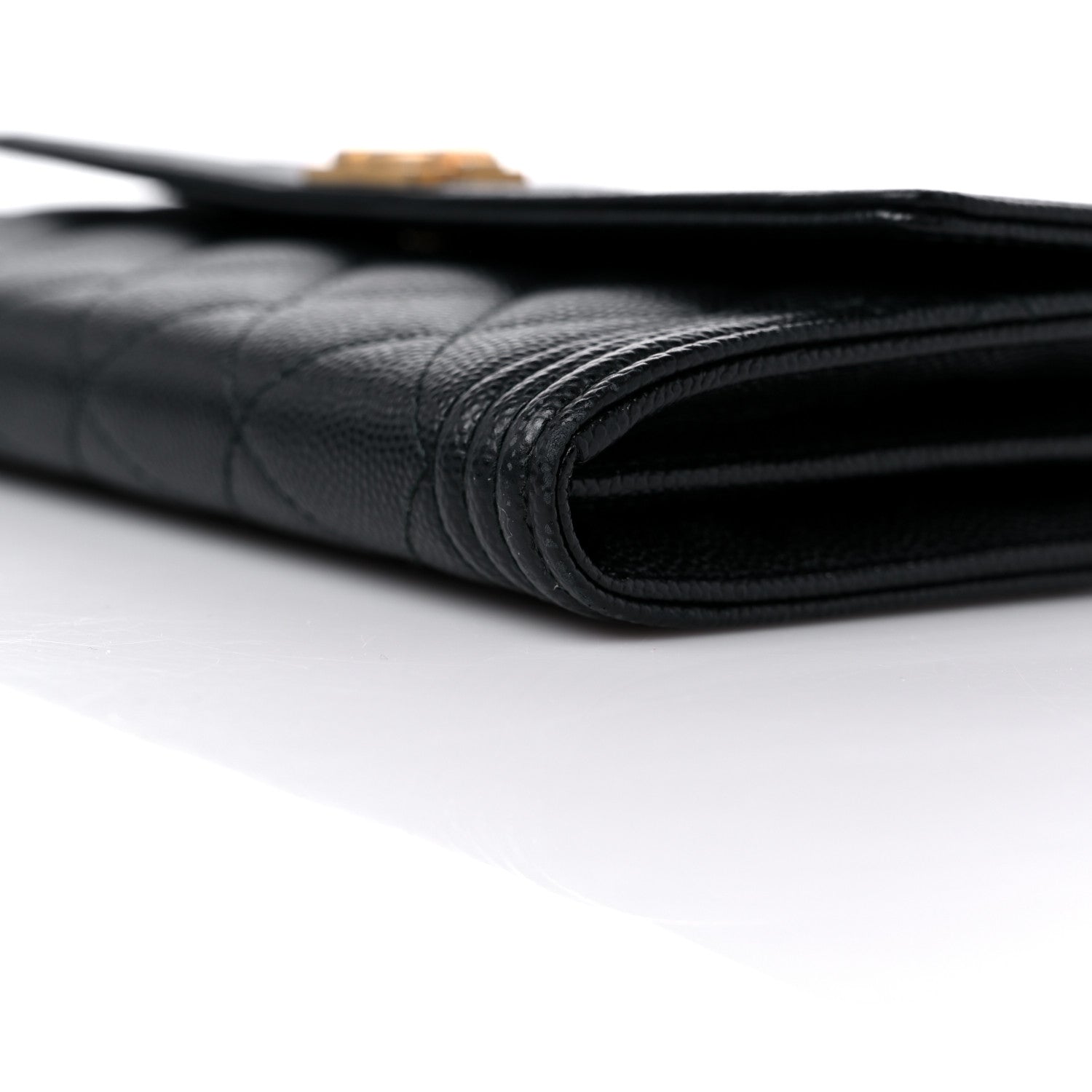 Chanel Caviar Quilted Long Boy Flap Wallet Black 10 of 13