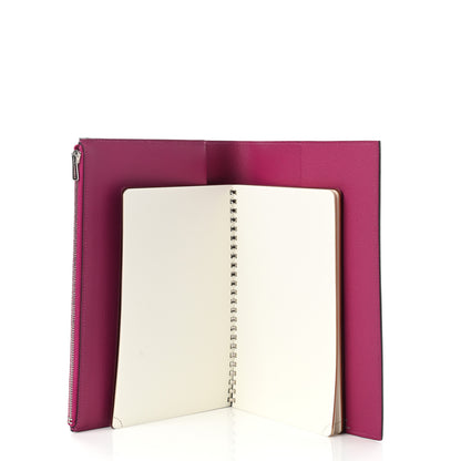 Hermes Evercolor Eazip Book Cover Rose Pourpre 8 of 10