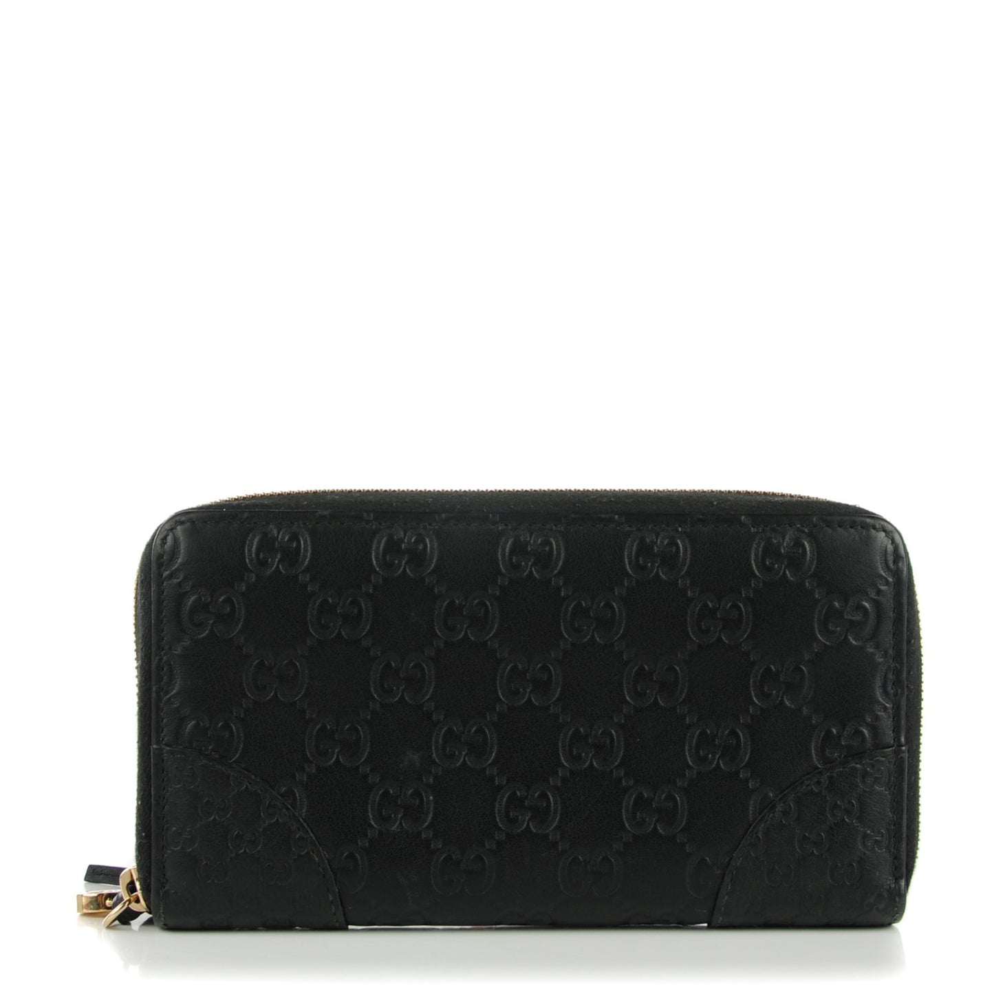 Guccissima Signature Microguccissima Bree Zip Around Wallet Black