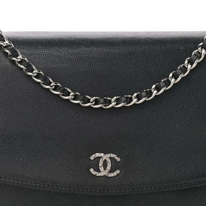Chanel Caviar Sevruga Wallet On Chain WOC Black 9 of 13