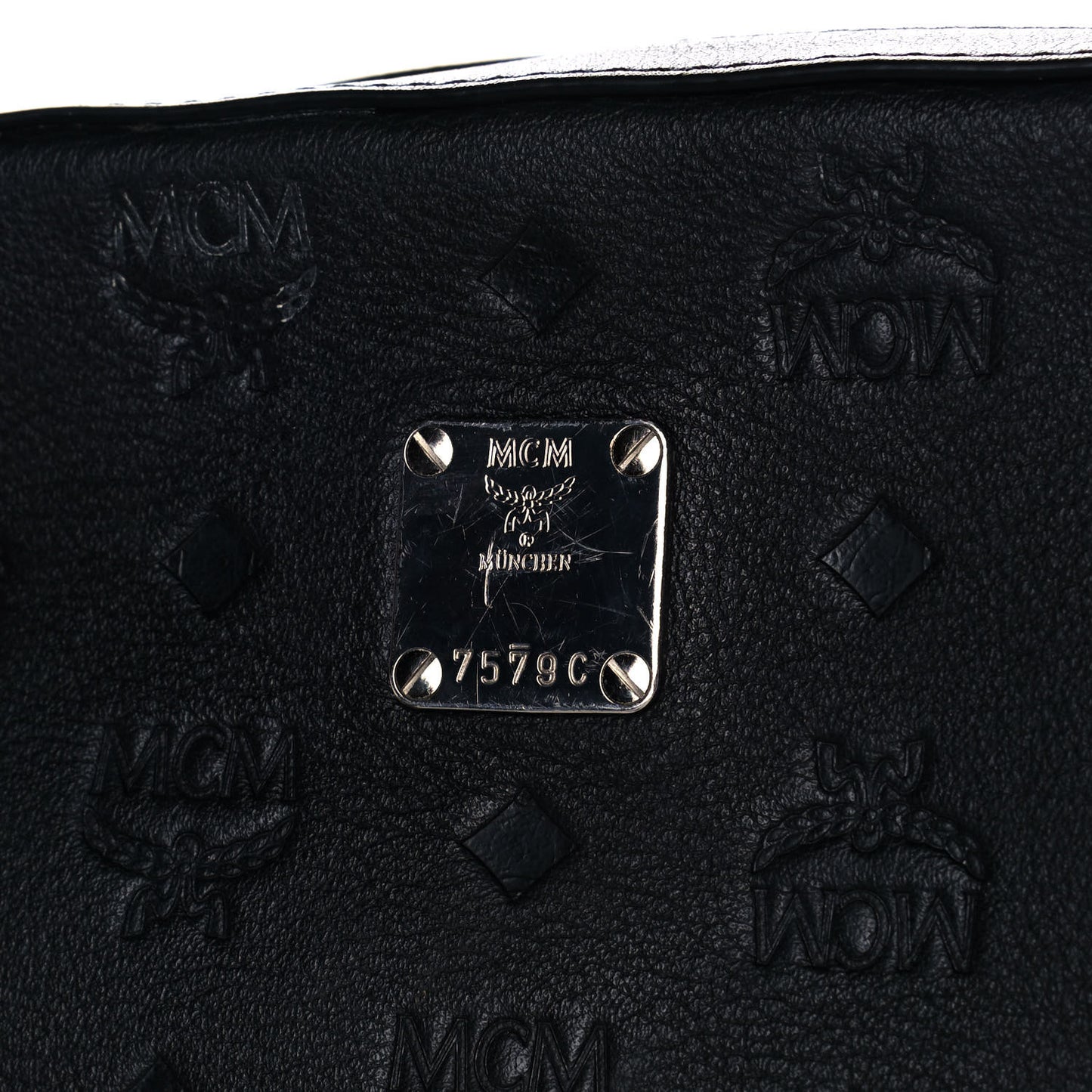 Calfskin Ottomar Monogram Klara Crossbody Bag Black