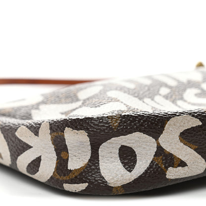 Louis Vuitton Monogram Graffiti Pochette Accessories Silver 8 of 10