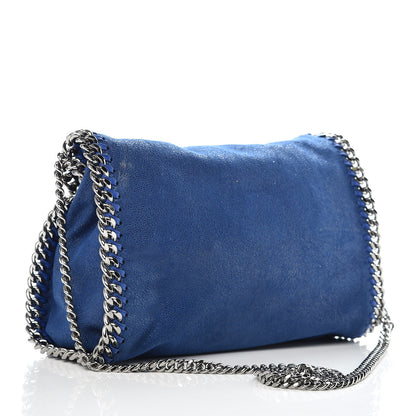 Stella McCartney Shaggy Deer Mini Falabella Fold Over Tote Royal Blue 3 of 9