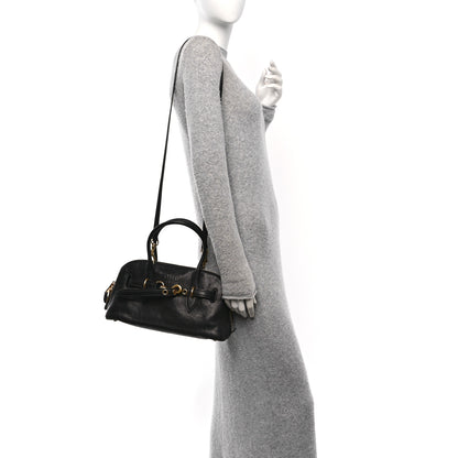 Miu Miu Nappa Aviator Regular Aventure Bag Black 2 of 9