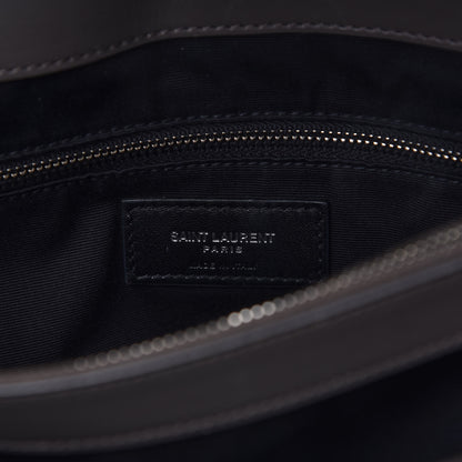 Saint Laurent Calfskin Y Quilted Monogram Medium Loulou Chain Satchel Earth 8 of 10