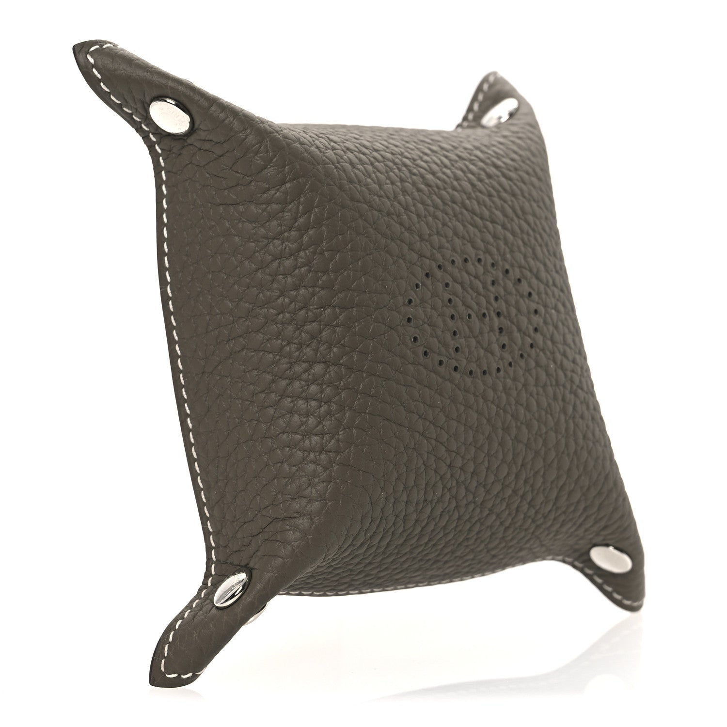 Hermes Taurillon Clemence Mini Mises et Relances Change Tray Etoupe 3 of 7