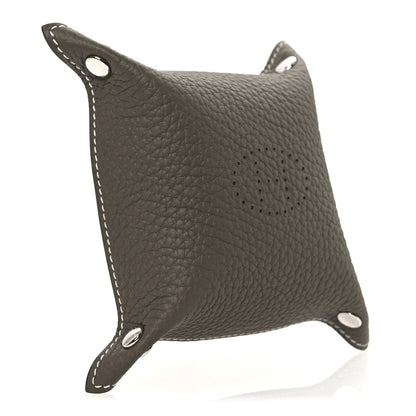 Hermes Taurillon Clemence Mini Mises et Relances Change Tray Etoupe 3 of 7