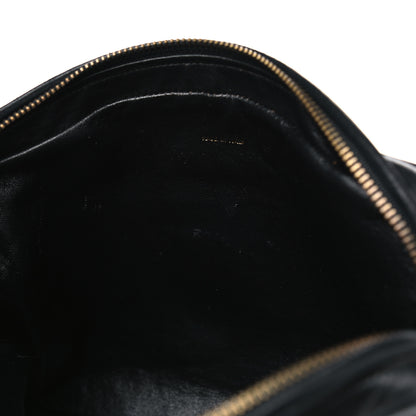 Chanel Lambskin Chevron Quilted Tassel Camera Case Black 5 of 13