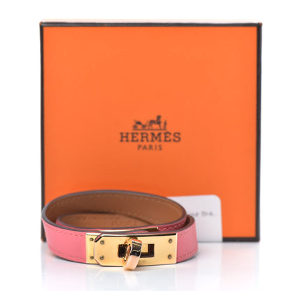 Hermes Swift Kelly Double Tour Bracelet XS Rose Azalee 7 of 7