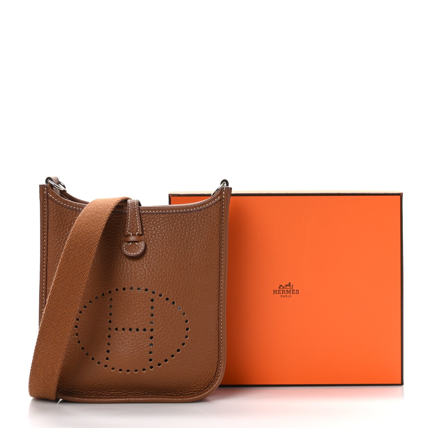 Hermes Taurillon Clemence Evelyne TPM Gold 11 of 11