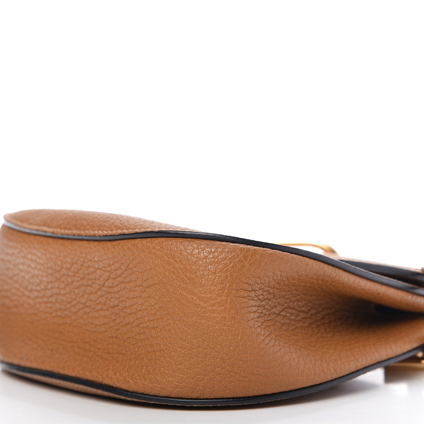 Grained Lambskin Drew Shoulder Bag Caramel