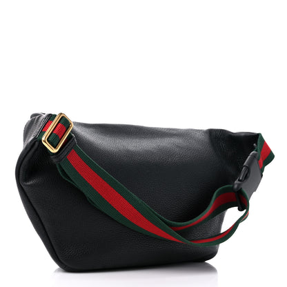 Gucci Grained Calfskin Logo Belt Bag Black 3 of 10