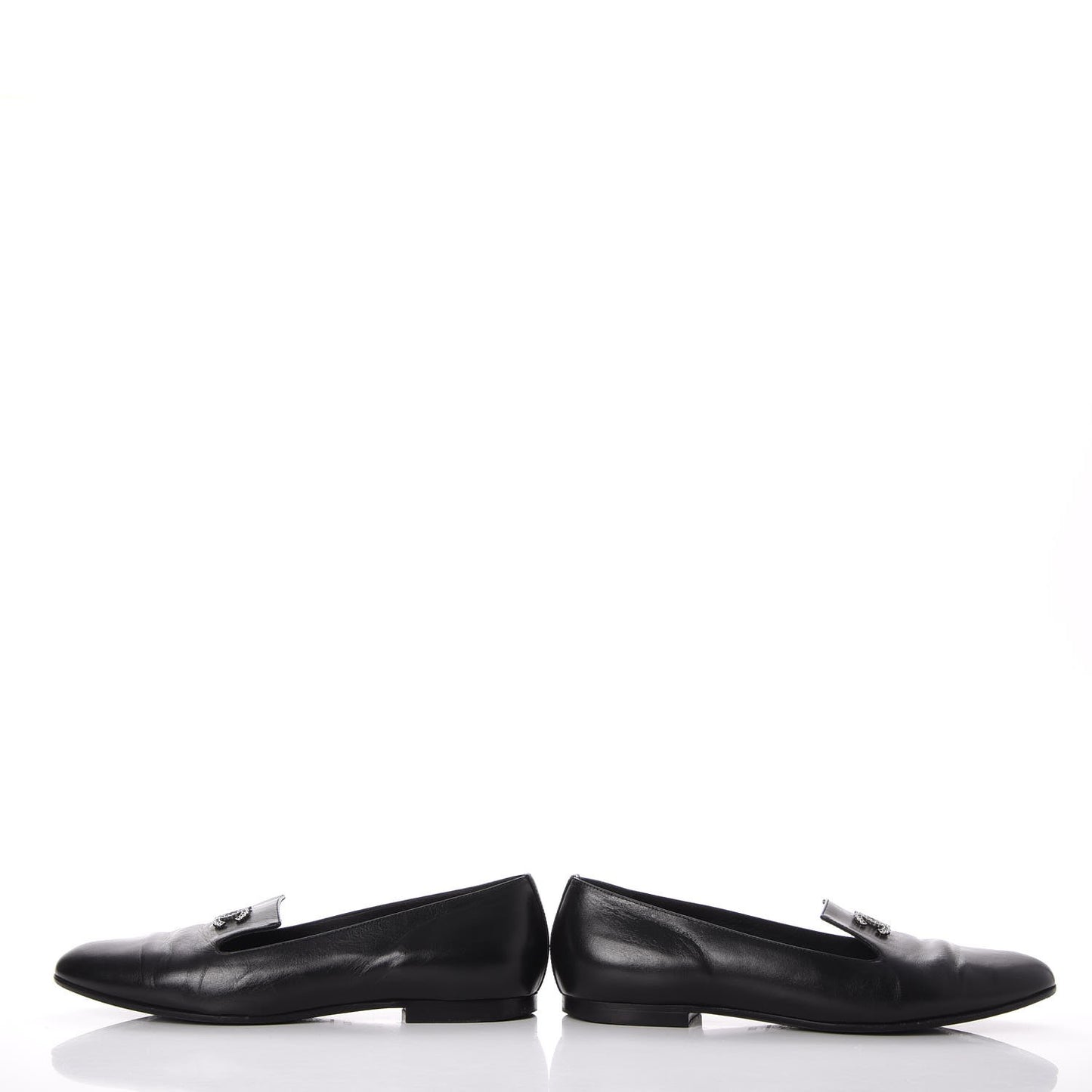 Lambskin CC Loafers 36.5 Black