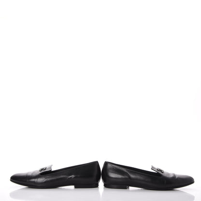 Chanel Lambskin CC Loafers 36.5 Black 5 of 13