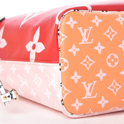 Louis Vuitton Monogram Giant Neverfull MM Rouge 9 of 11