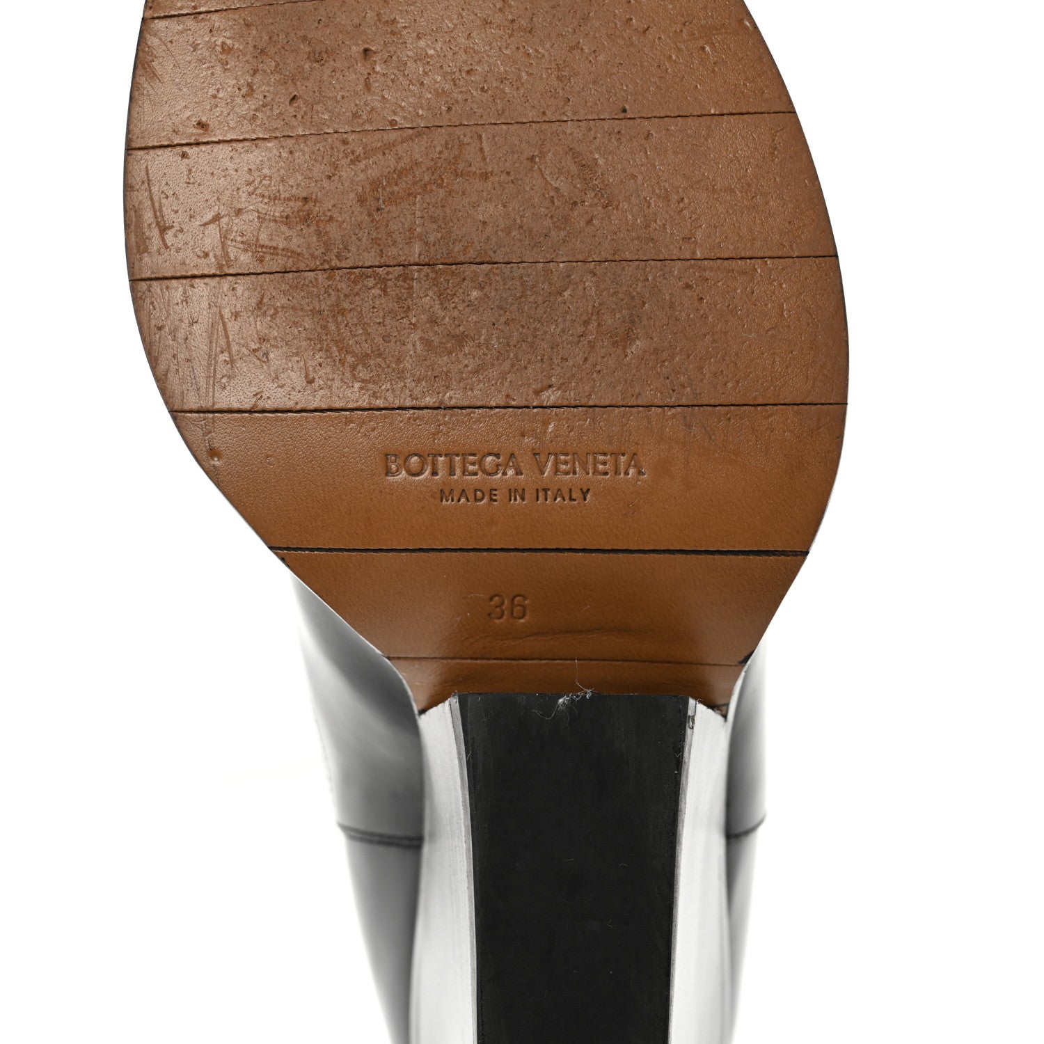 Bottega Veneta Calfskin Lean Boots 36 Black 6 of 11