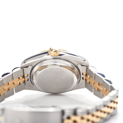 Rolex Stainless Steel 18K Yellow Gold Diamond 26mm Oyster Perpetual Datejust Watch Champagne 69173 4 of 4