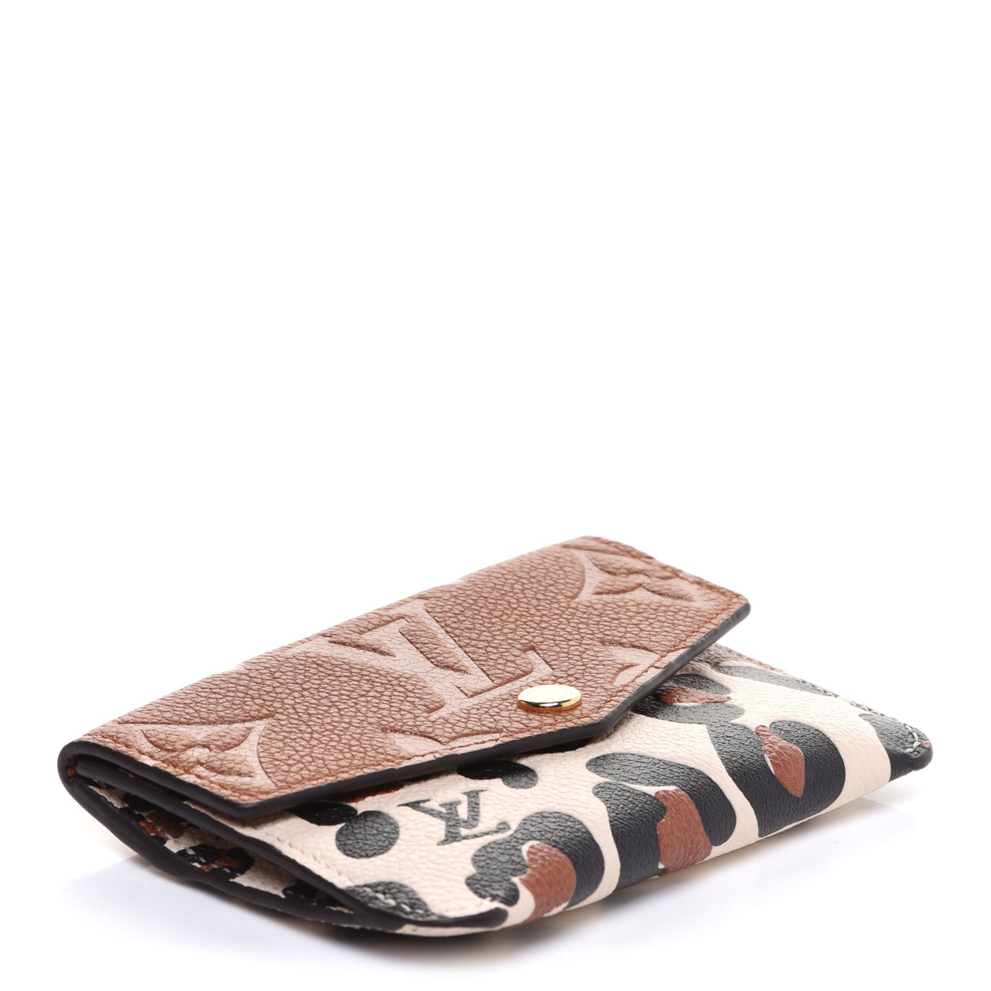 Empreinte Monogram Giant Wild At Heart Key Pouch Caramel