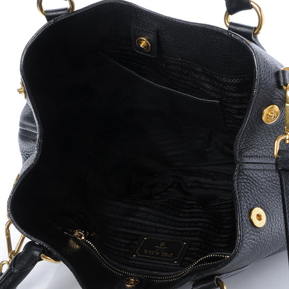 Prada Vitello Daino Tote Nero Black 6 of 9