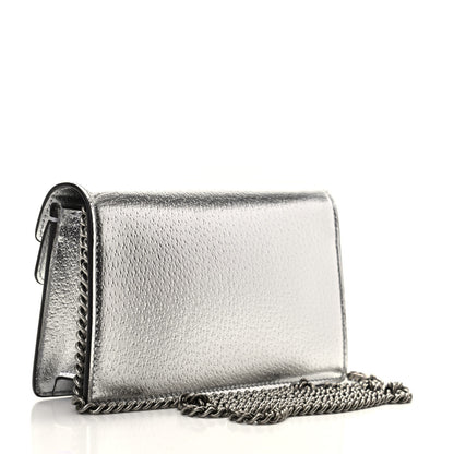 Gucci Metallic Calfskin Super Mini Dionysus Shoulder Bag Silver 3 of 8
