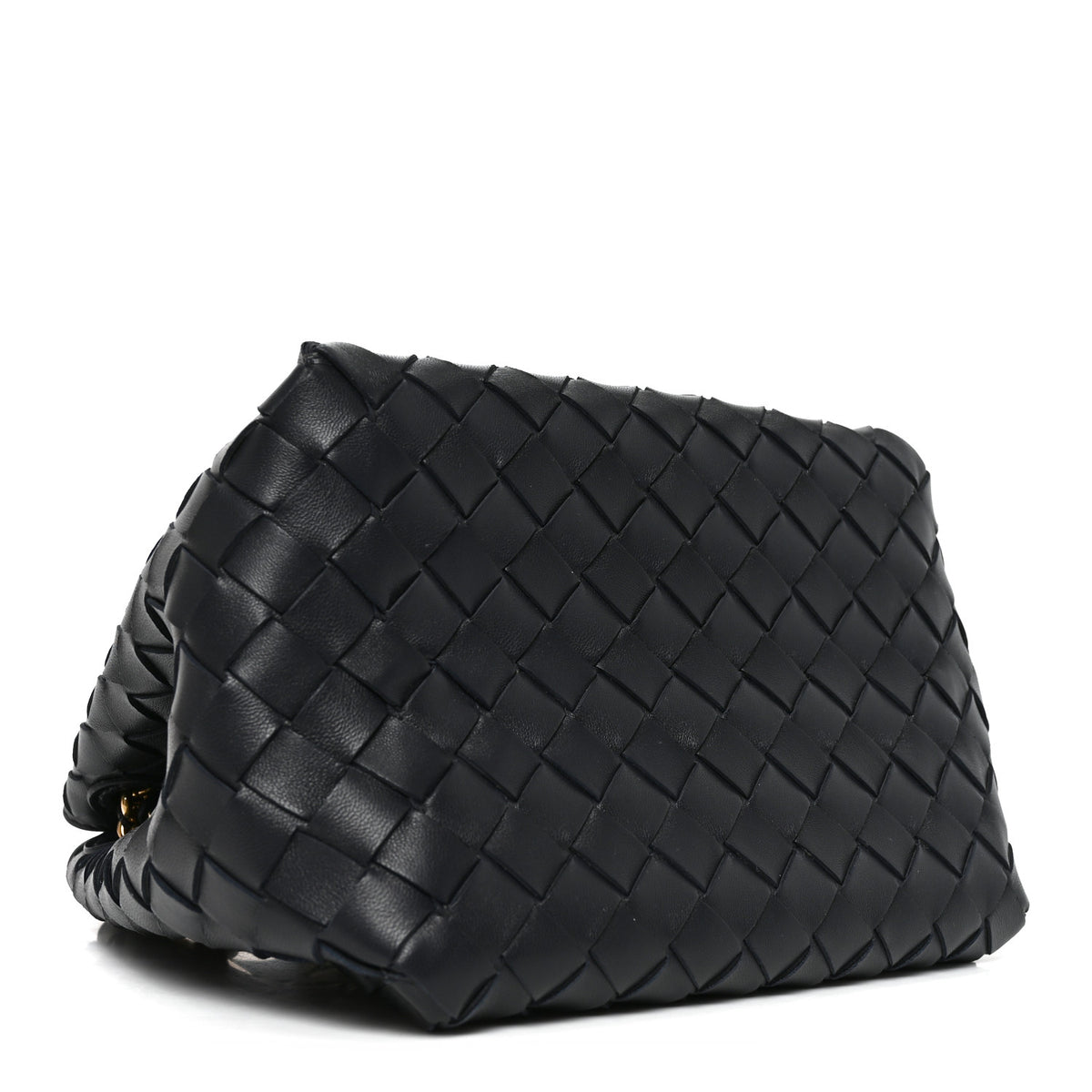 Bottega Veneta Nappa Intrecciato Small Parachute Chain Shoulder Bag Black 4 of 9