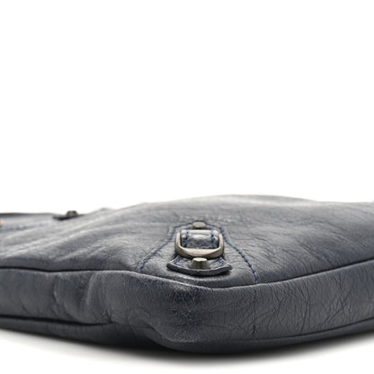 Balenciaga Agneau Classic Hardware Flat Crossbody Bleu Obscur 33 of 37