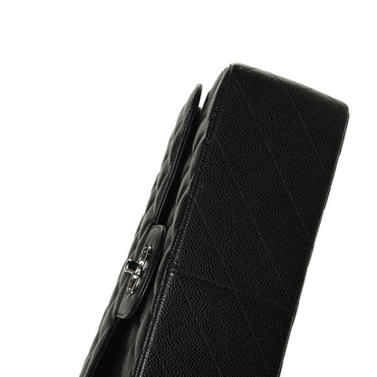 Chanel Caviar Quilted Jumbo Double Flap Black 11 of 13